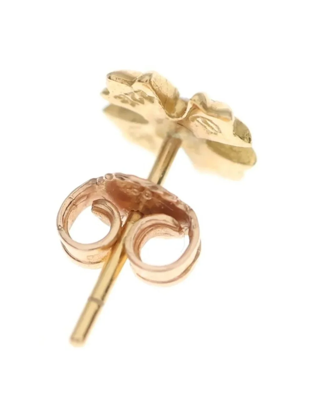 Chrome Hearts 22k CH Plus Stud Earrings Gold